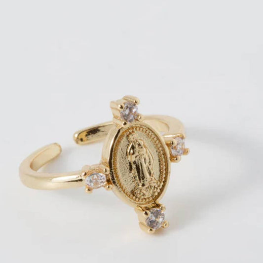 Hail Mary CZ Ring