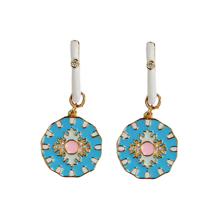 Capri Tile Charm Earrings