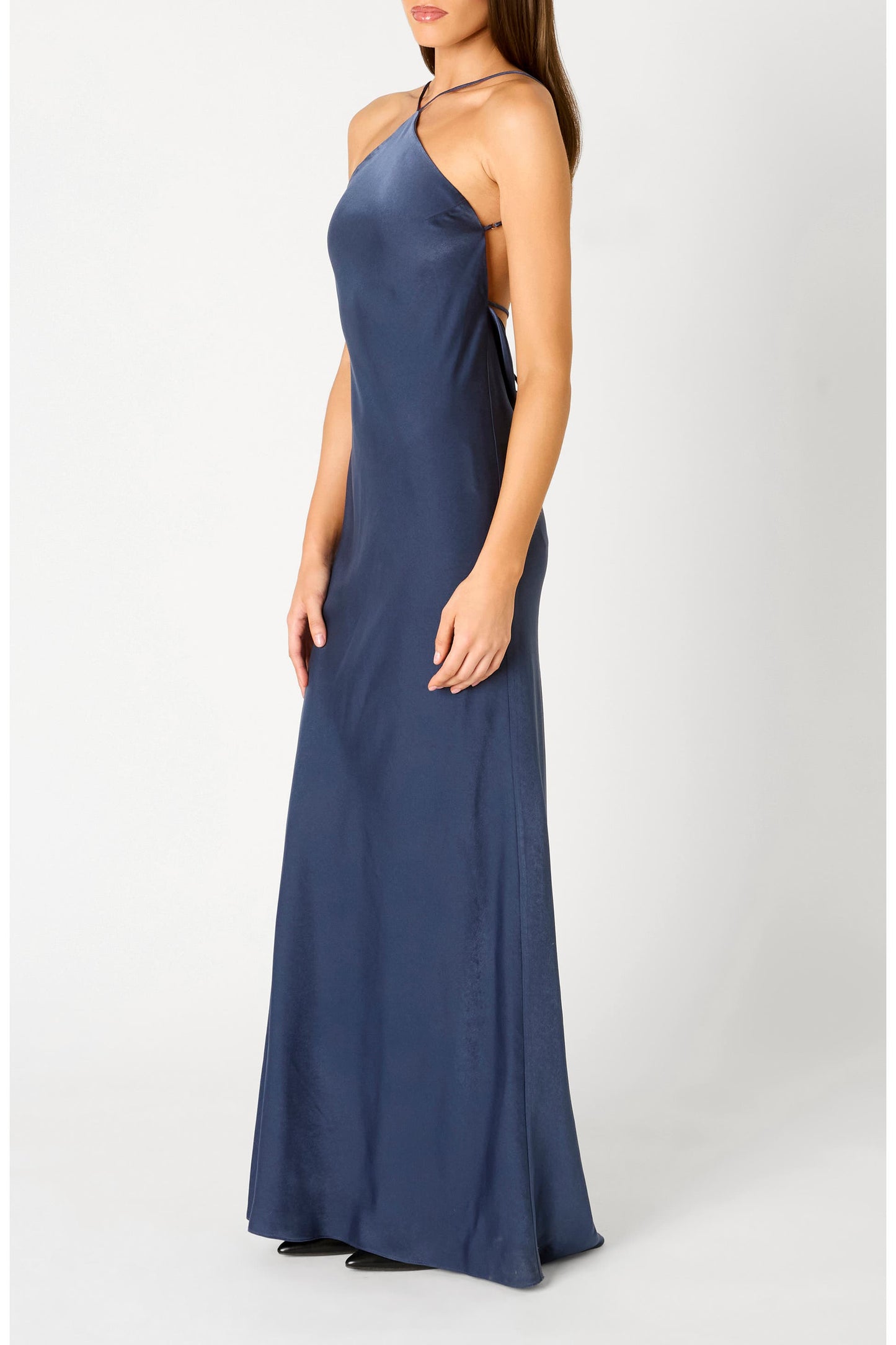 Kelton Halter Satin Dress