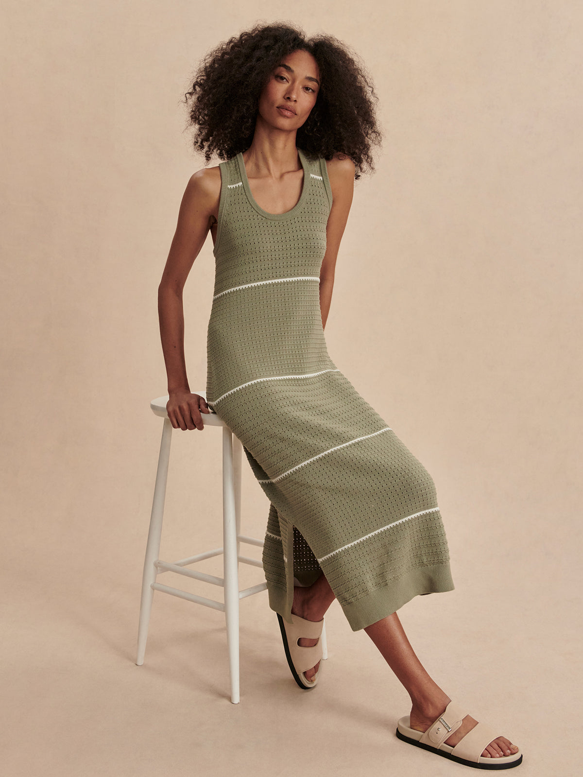 Scott Scoop Neck Midi Dress