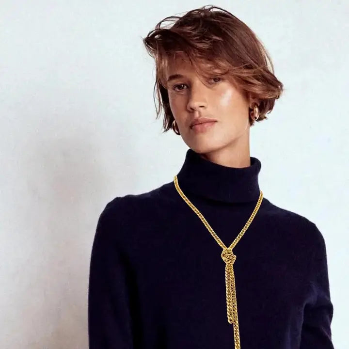 Tie It Up Chain Necklace