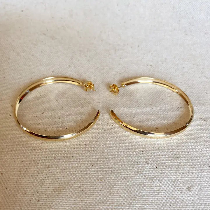 Hollow C-Hoop Earrings
