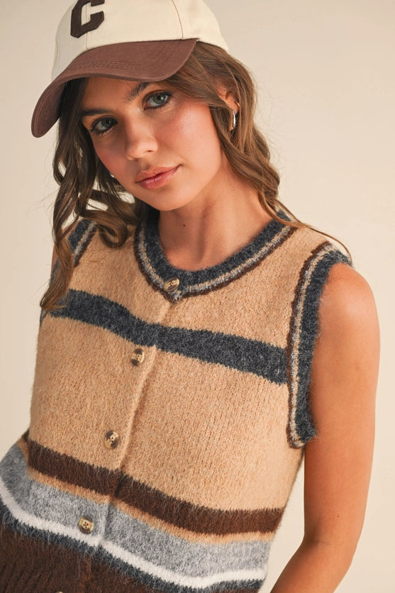 Toffee Twist Vest