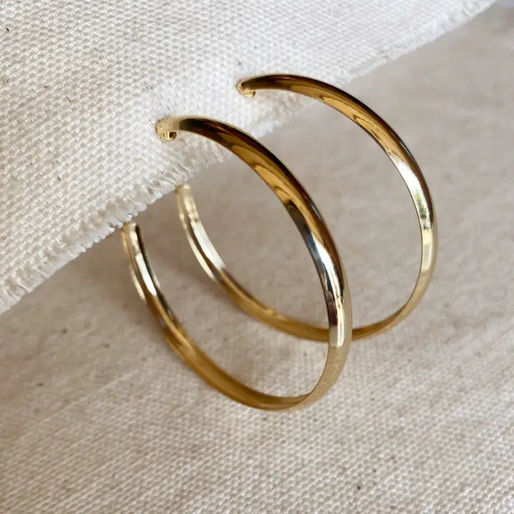 Hollow C-Hoop Earrings