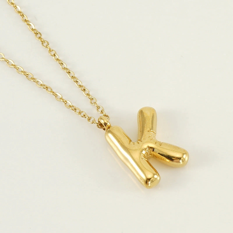 Bubble Initial Necklace