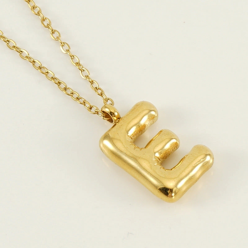 Bubble Initial Necklace