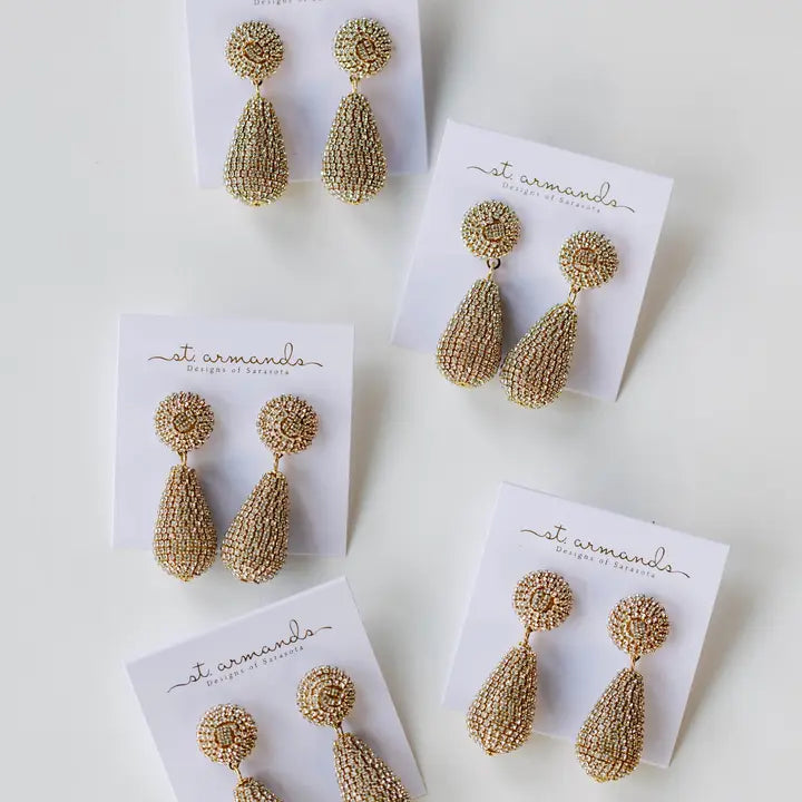 Rhinestone Wrap Lido Drop Earring