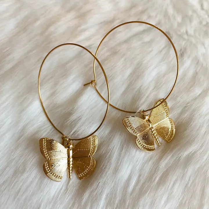 Magnolia Butterfly Hoop