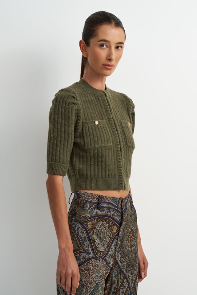 Emerald Crop Cutie Cardi