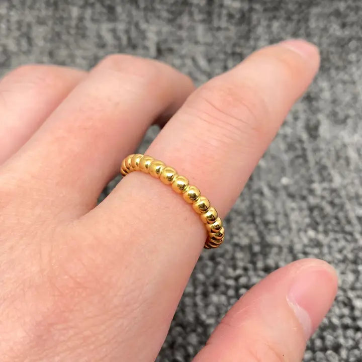 Stack Dainty Ball Ring