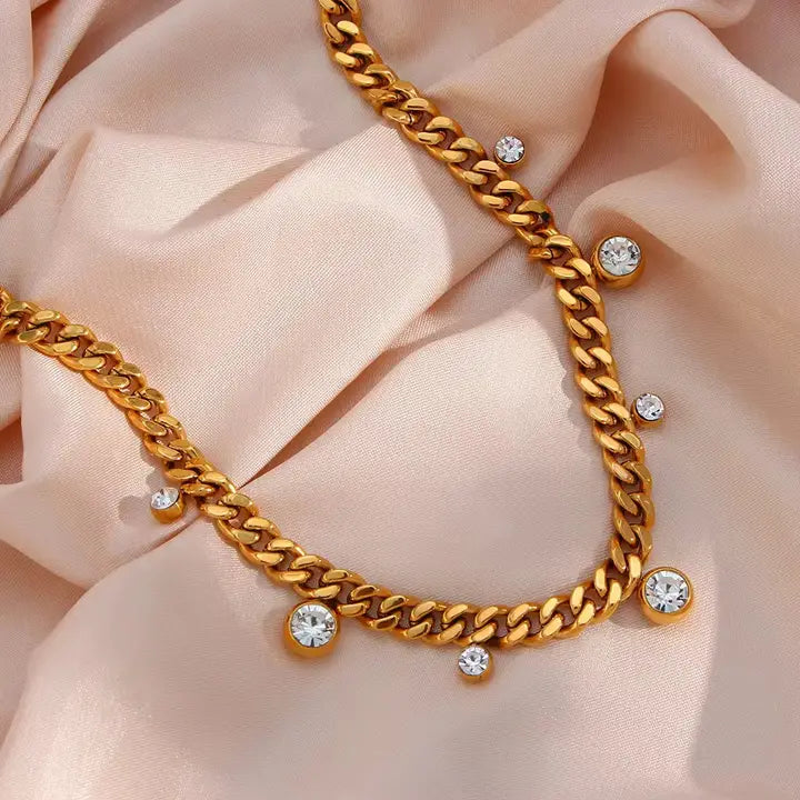 Nova CZ Cuban Chain Necklace