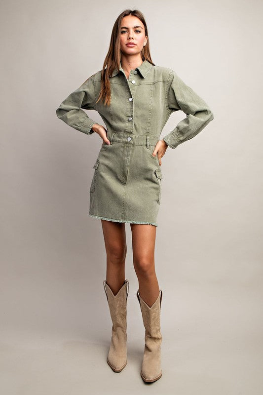 Herb Cargo Mini Dress