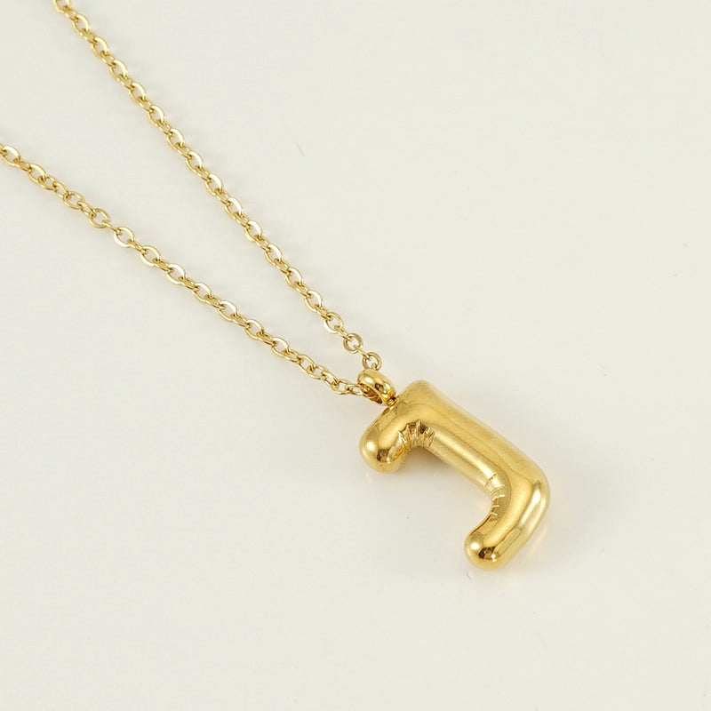 Bubble Initial Necklace