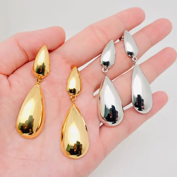 Sleek Droplet Earrings