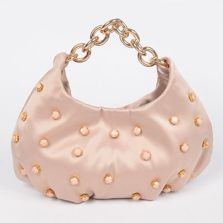 3am nude studded bag-Nude : NA