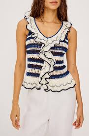 Luci Ruffle Trim Top