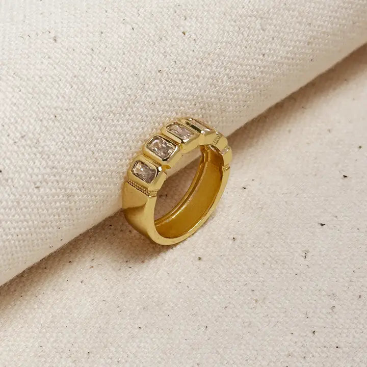 Chunky Cz Ring