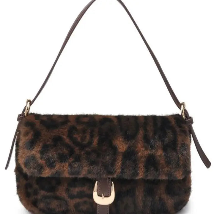 Gloria Leopard Shoulder Bag