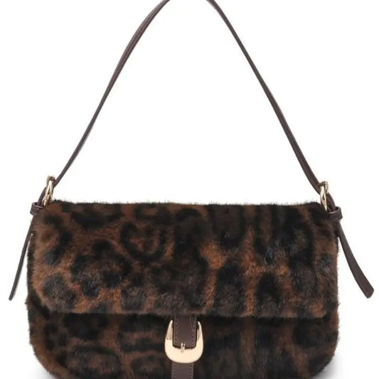 Gloria Leopard Shoulder Bag