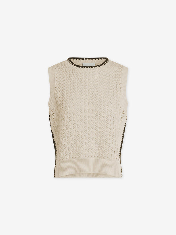 Delaney Knit Vest Birch