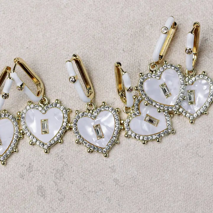 Diamond Capri Heart Drops