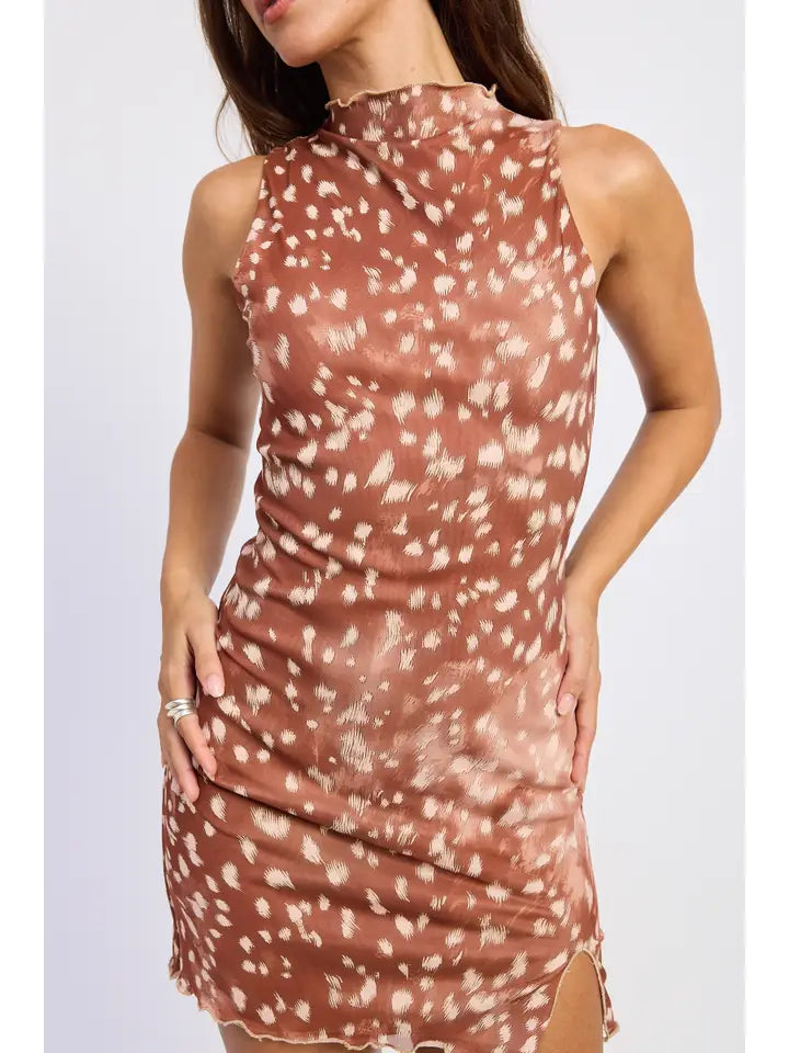 Mesh Mini Dress