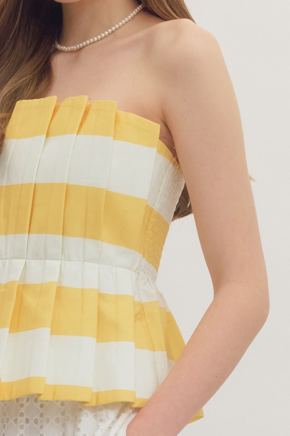 Lemon Peplum Top