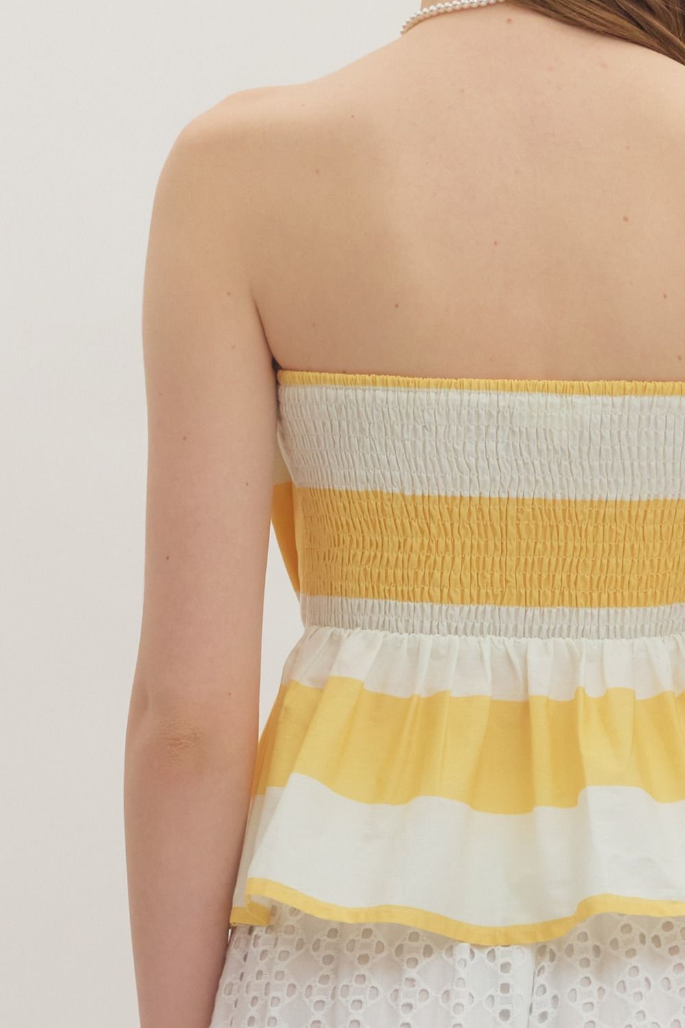 Lemon Peplum Top