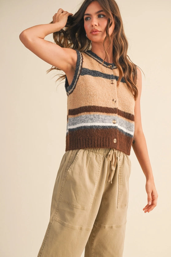 Toffee Twist Vest