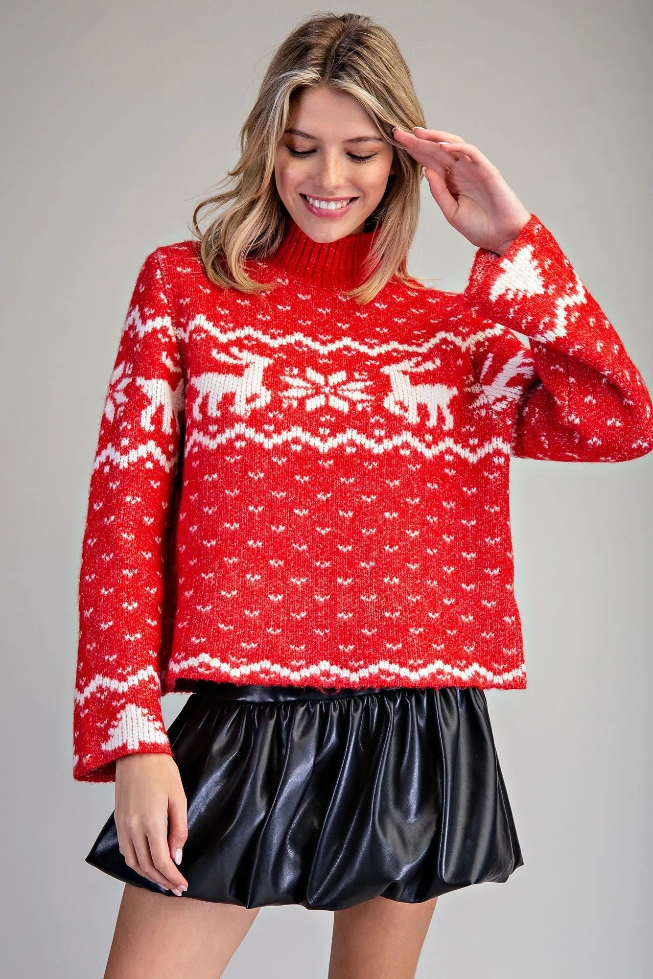 Tis the Season Mock Neck