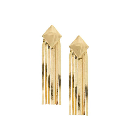 Marlyn Diamond Post with Fringe Drop