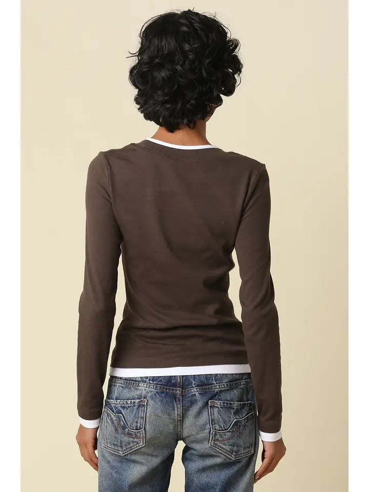 Mary Contrast L/S