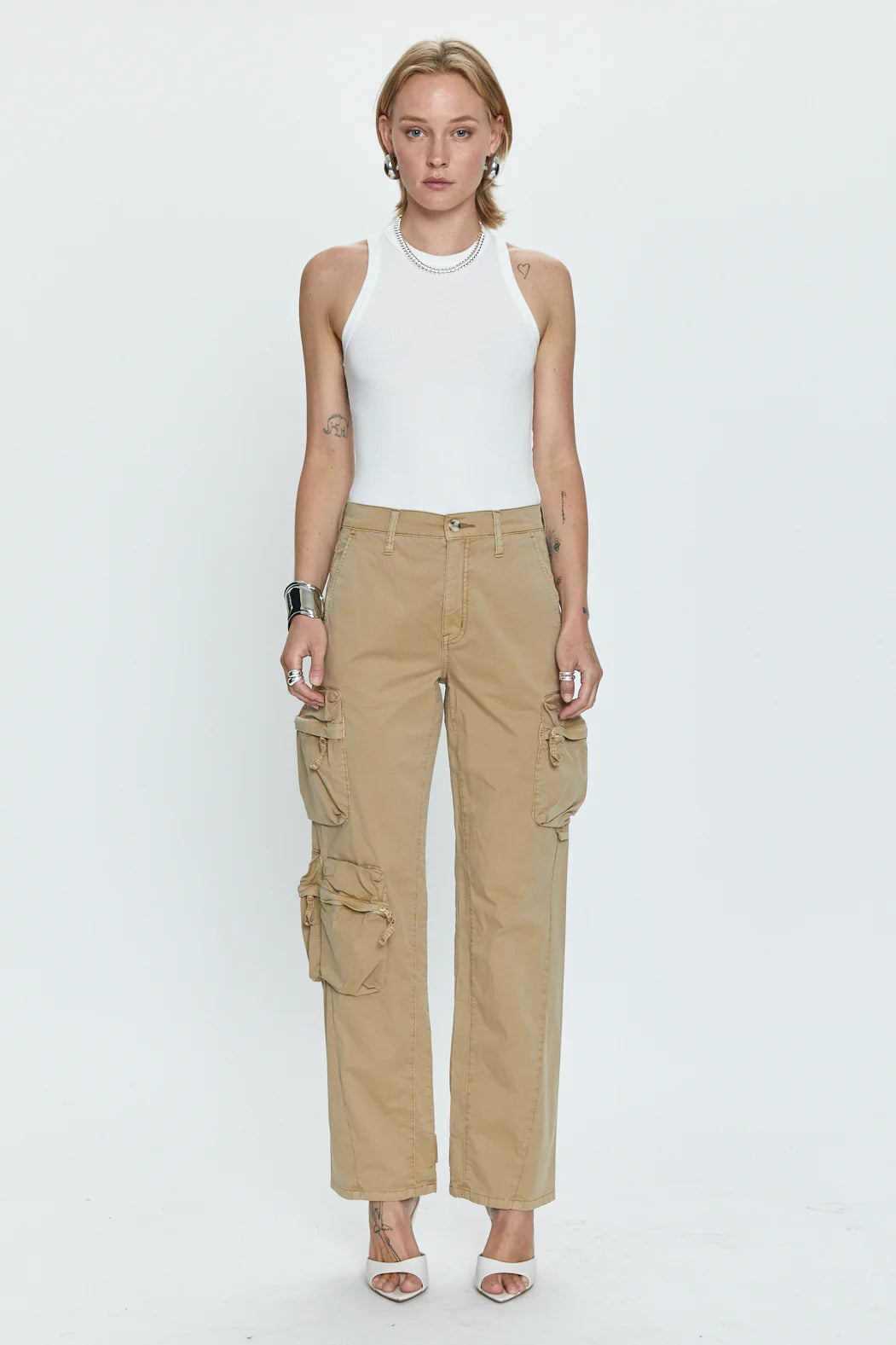 Pistola Bobbie cargo pant-Coconut