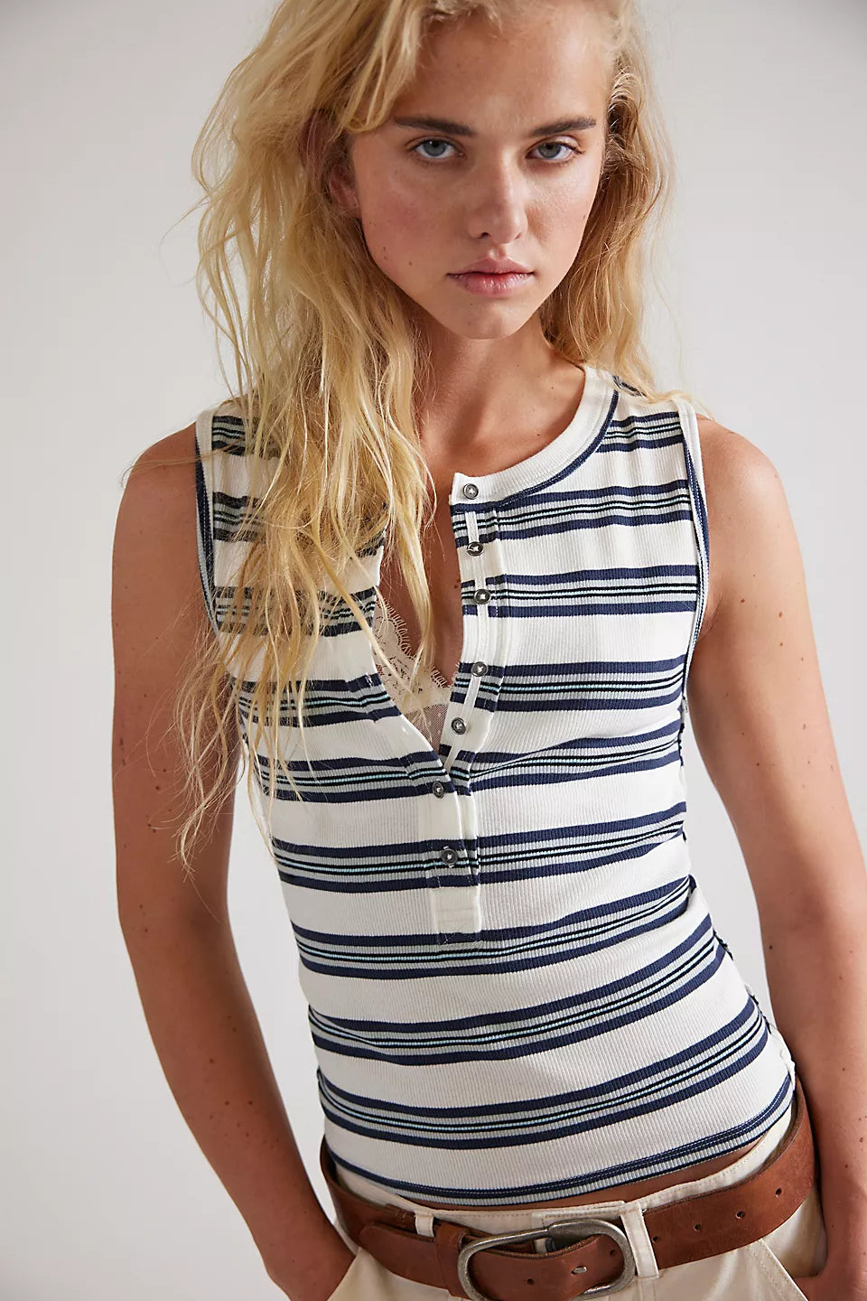 Jamie Stripe Henley