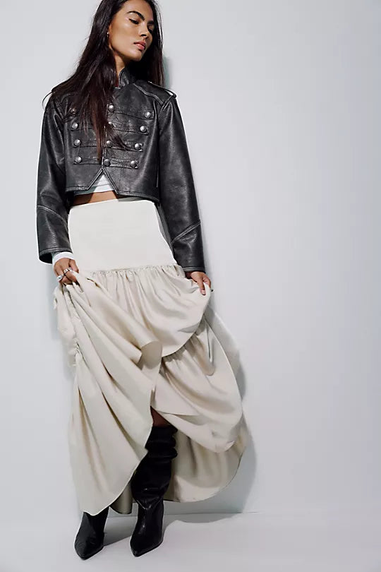 Juliette Satin Maxi Skirt