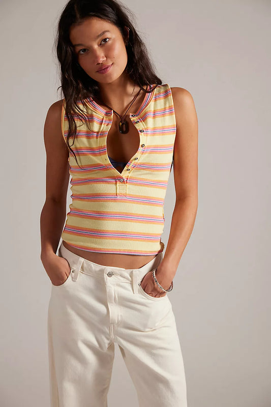 Jamie Stripe Henley