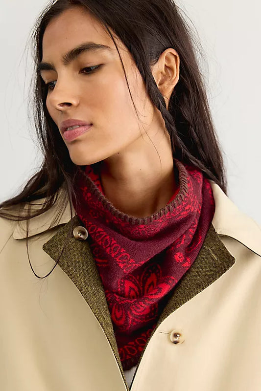 Carmen Knitted Triangle Bandana
