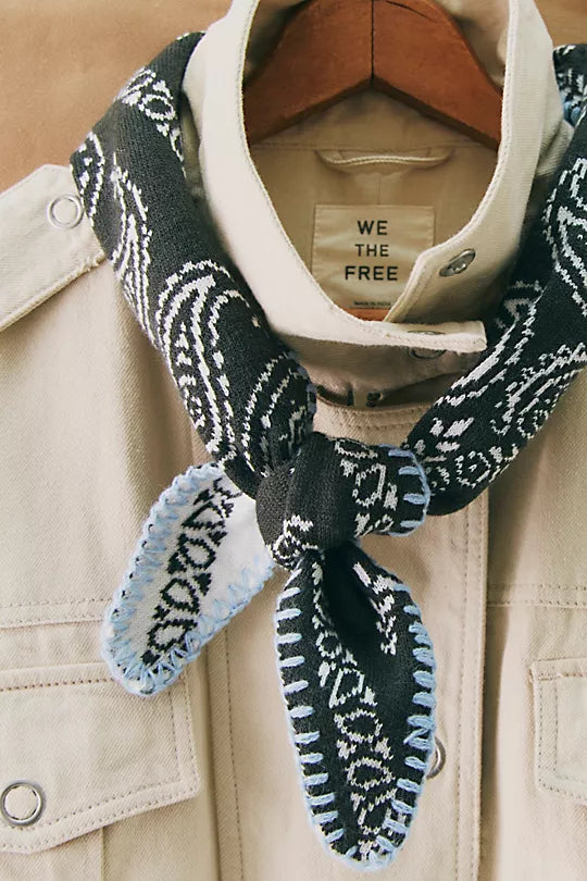 Carmen Knitted Triangle Bandana