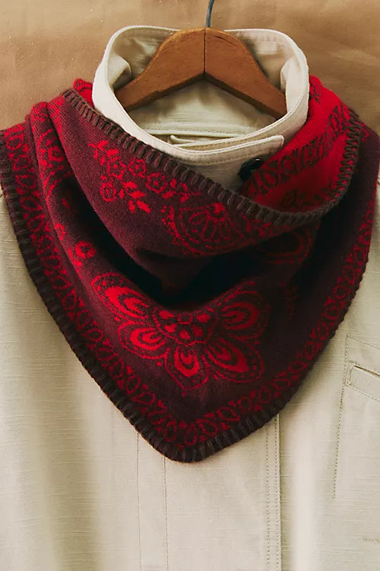 Carmen Knitted Triangle Bandana