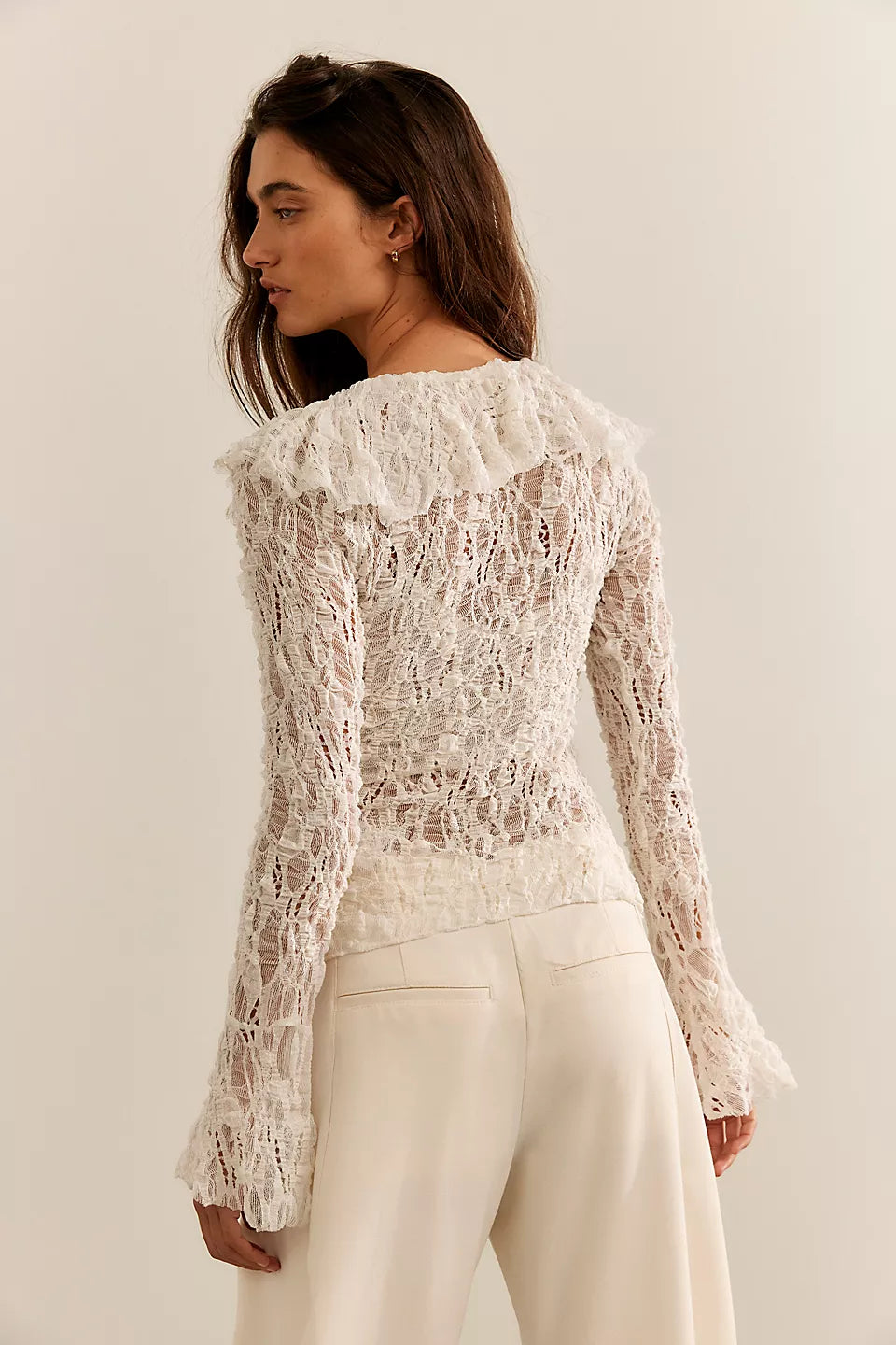 Laney Ruffle Lace Blouse