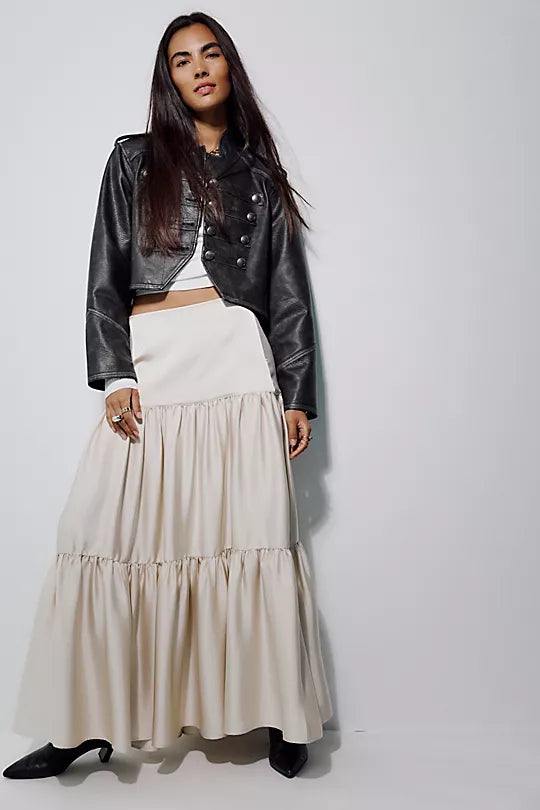Juliette Satin Maxi Skirt