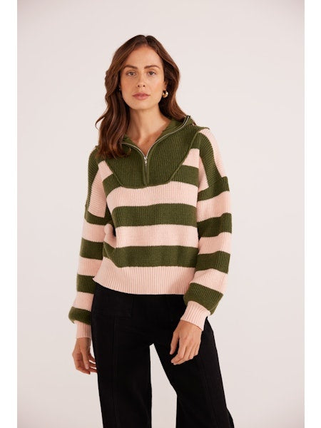 Darcy 1/4 Zip Knit Sweater