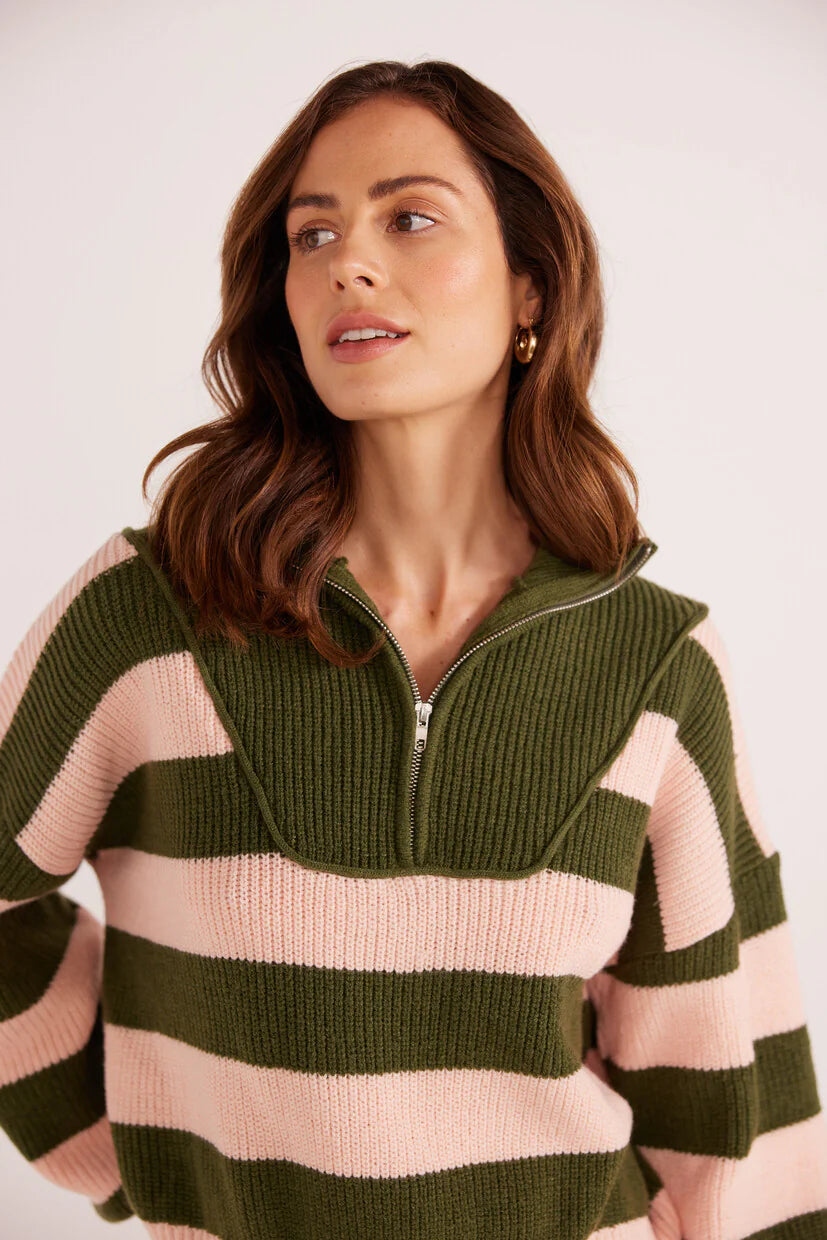 Darcy 1/4 Zip Knit Sweater