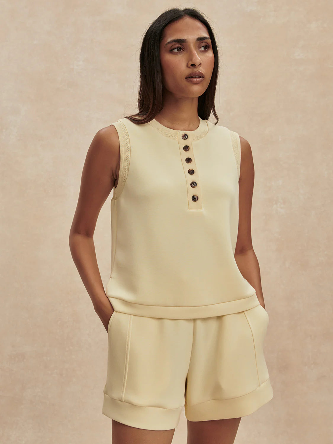 Marla Button Placket Tank