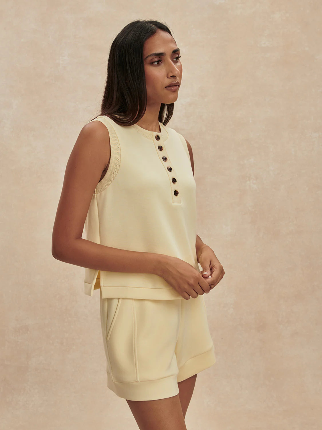 Marla Button Placket Tank