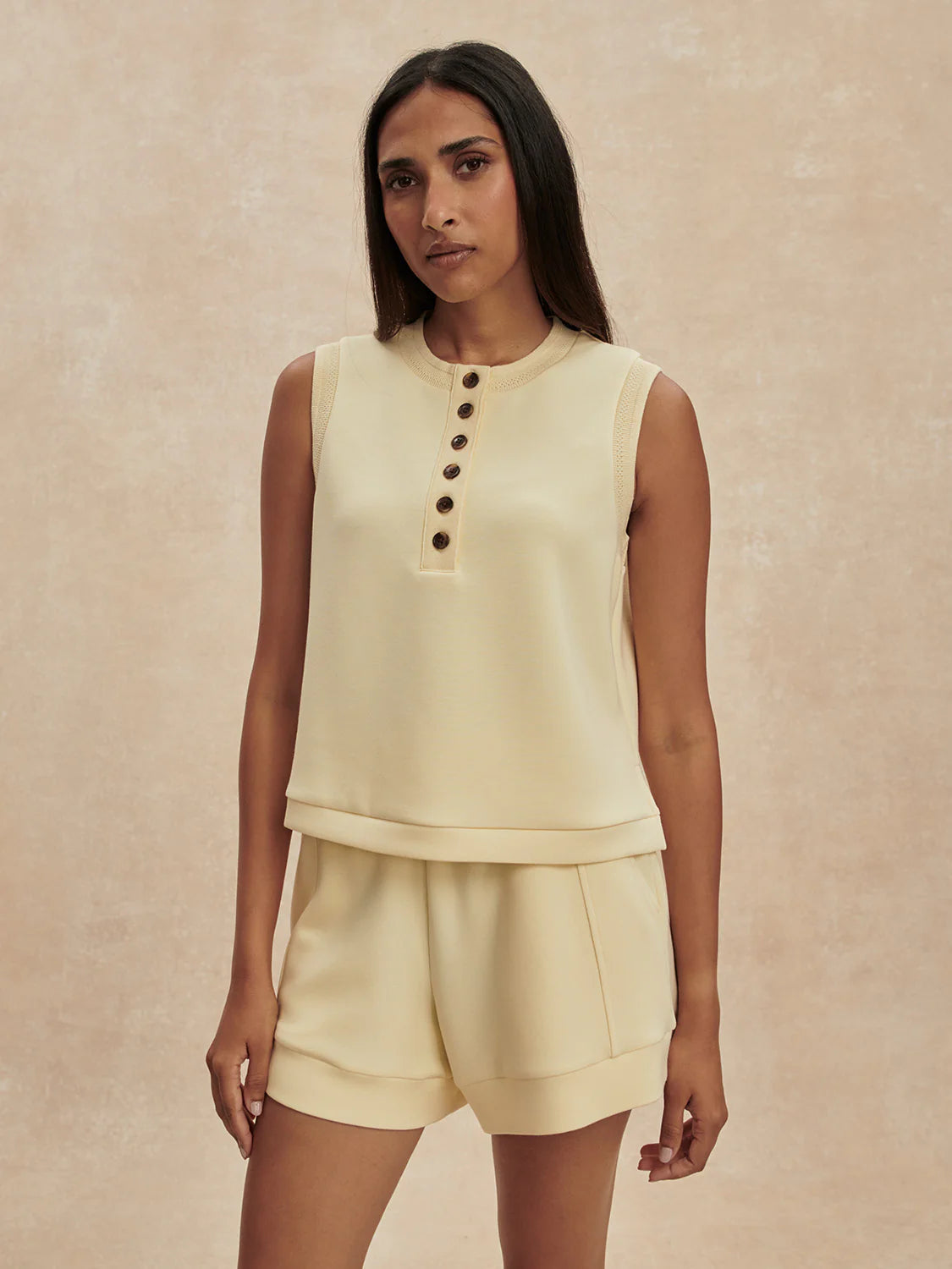 Marla Button Placket Tank