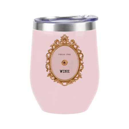 Insulated Wine Tumbler Pink